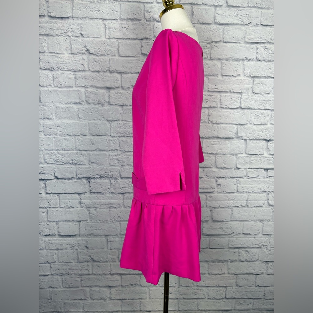 Victoria Beckham for Target hot pink drop waist dress with 3/4 sleeves size S - Picture 3 of 6